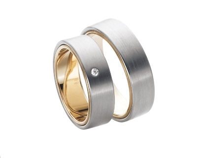 Platin-/Goldring mit/ohne Diamanten